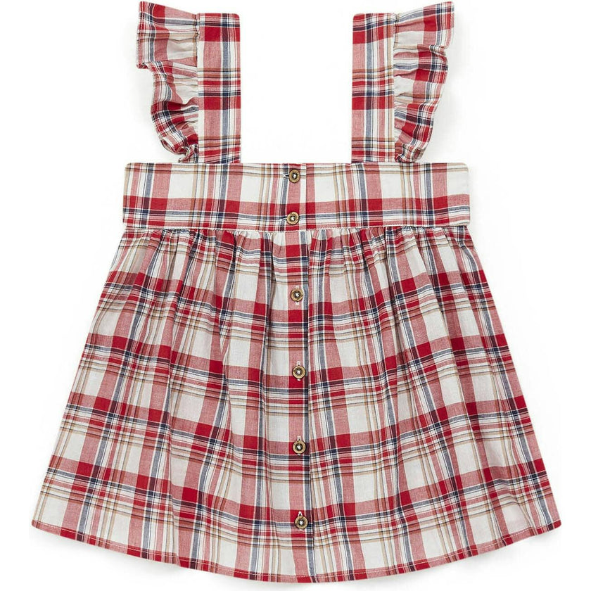 BONTON Elisa Plaid Swing Top