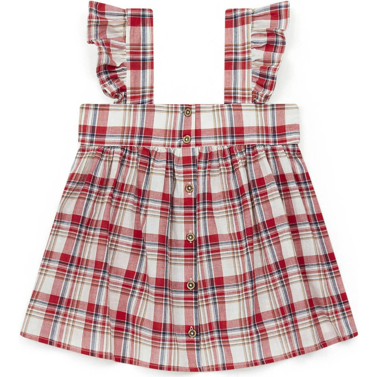 BONTON Elisa Plaid Swing Top