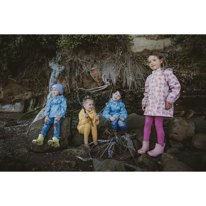 Recycled Waterproof Raincoat, Pink