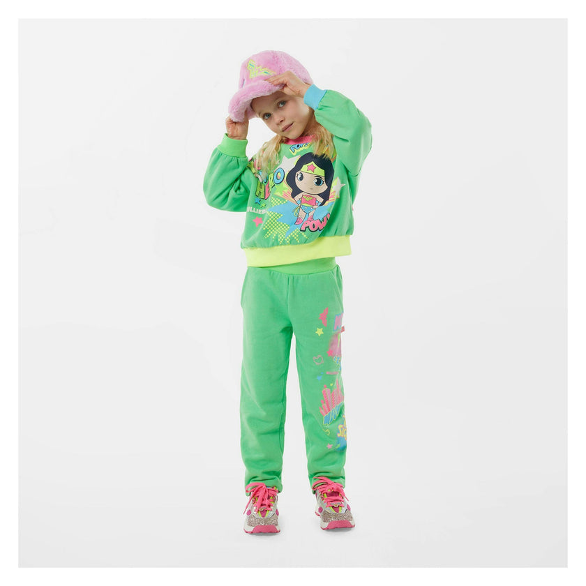Green Comic Graphic Sweatpants