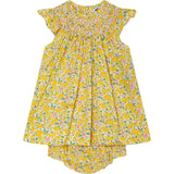 Made With Liberty Fabric Smocked Baby Dress Poet