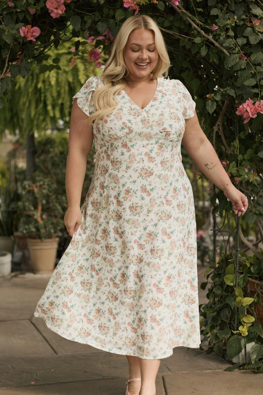 Fiona Dress in Countryside Peony Blossom
