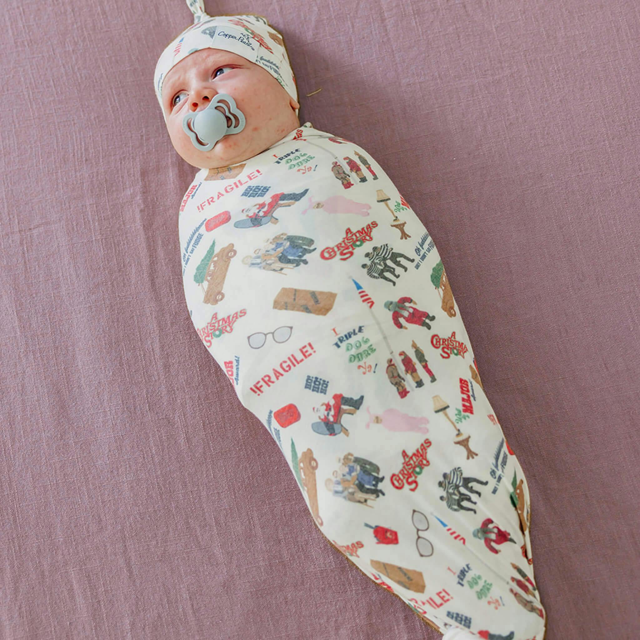 Knit Swaddle Blanket - A Christmas Story