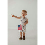 Boy's Sleeveless Romper Balloon Dogs