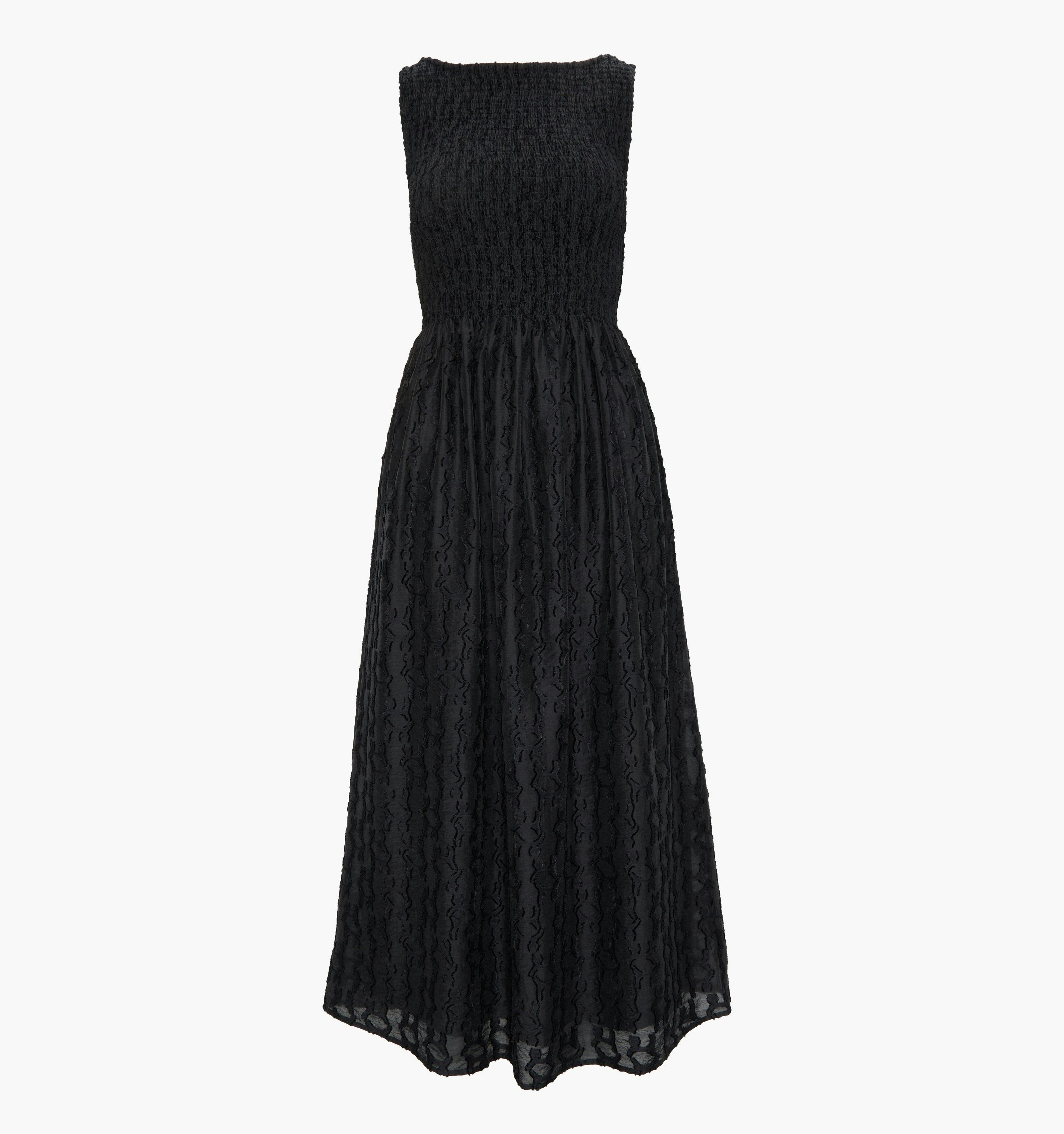 The Cosima Nap Dress - Black Fil Coupé