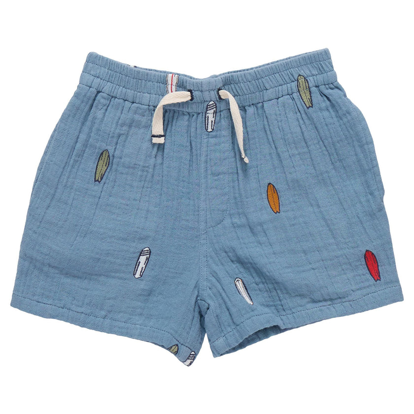 Boys Calvin Short - Surfboard Embroidery
