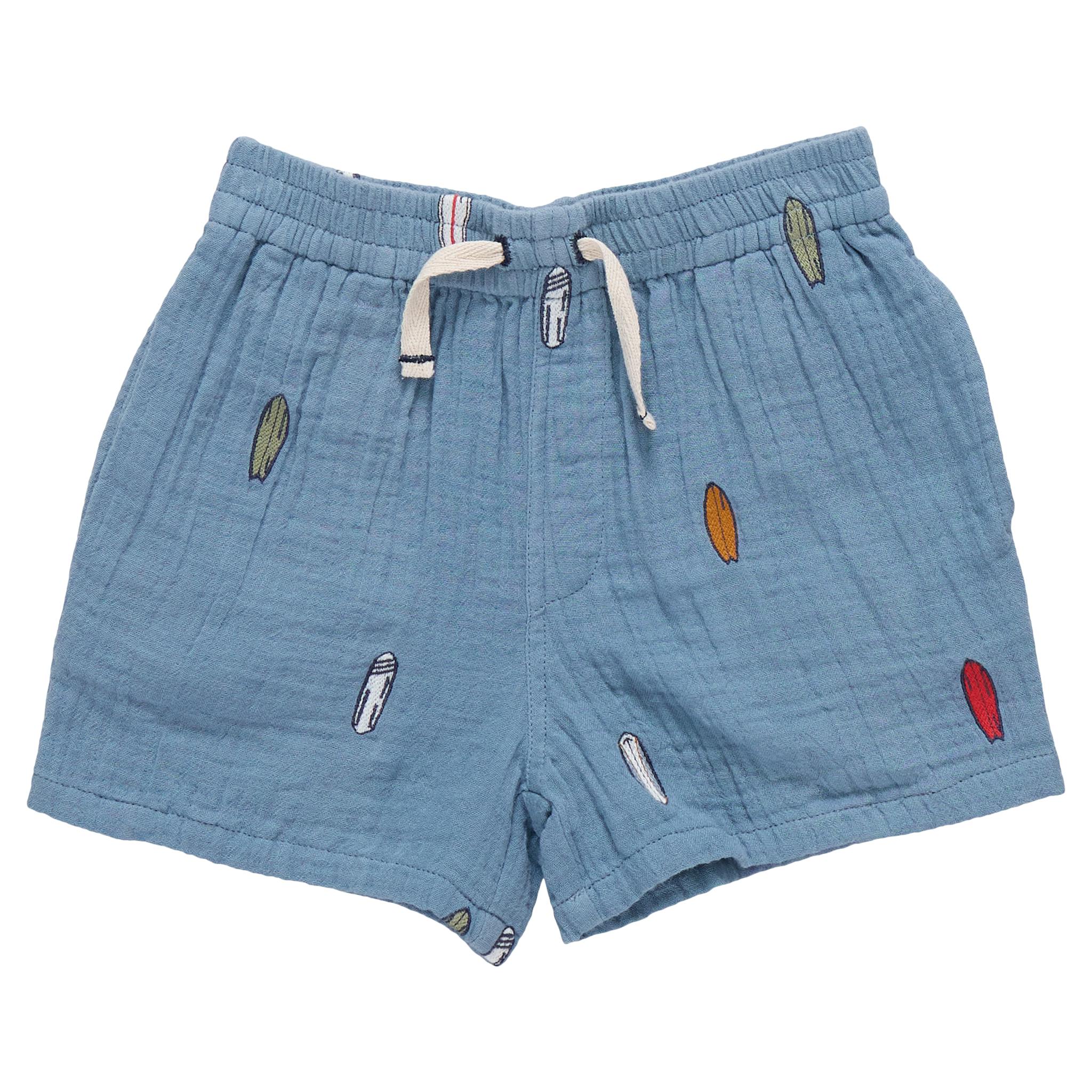 Boys Calvin Short - Surfboard Embroidery