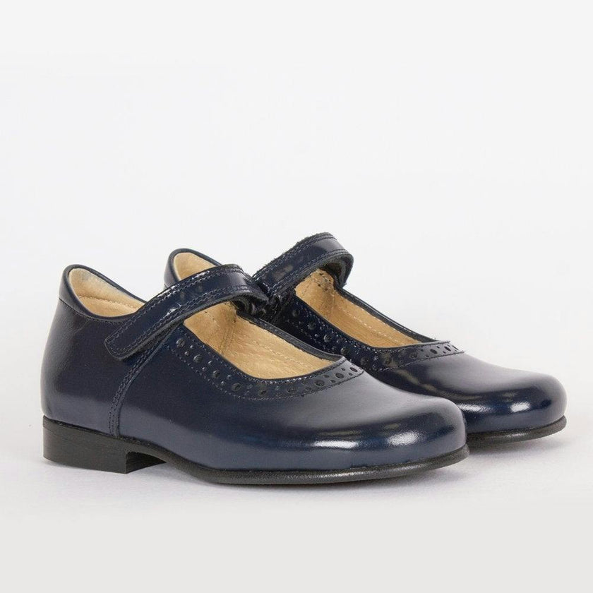 Hampton Classics Katherine School Shoes in Navy