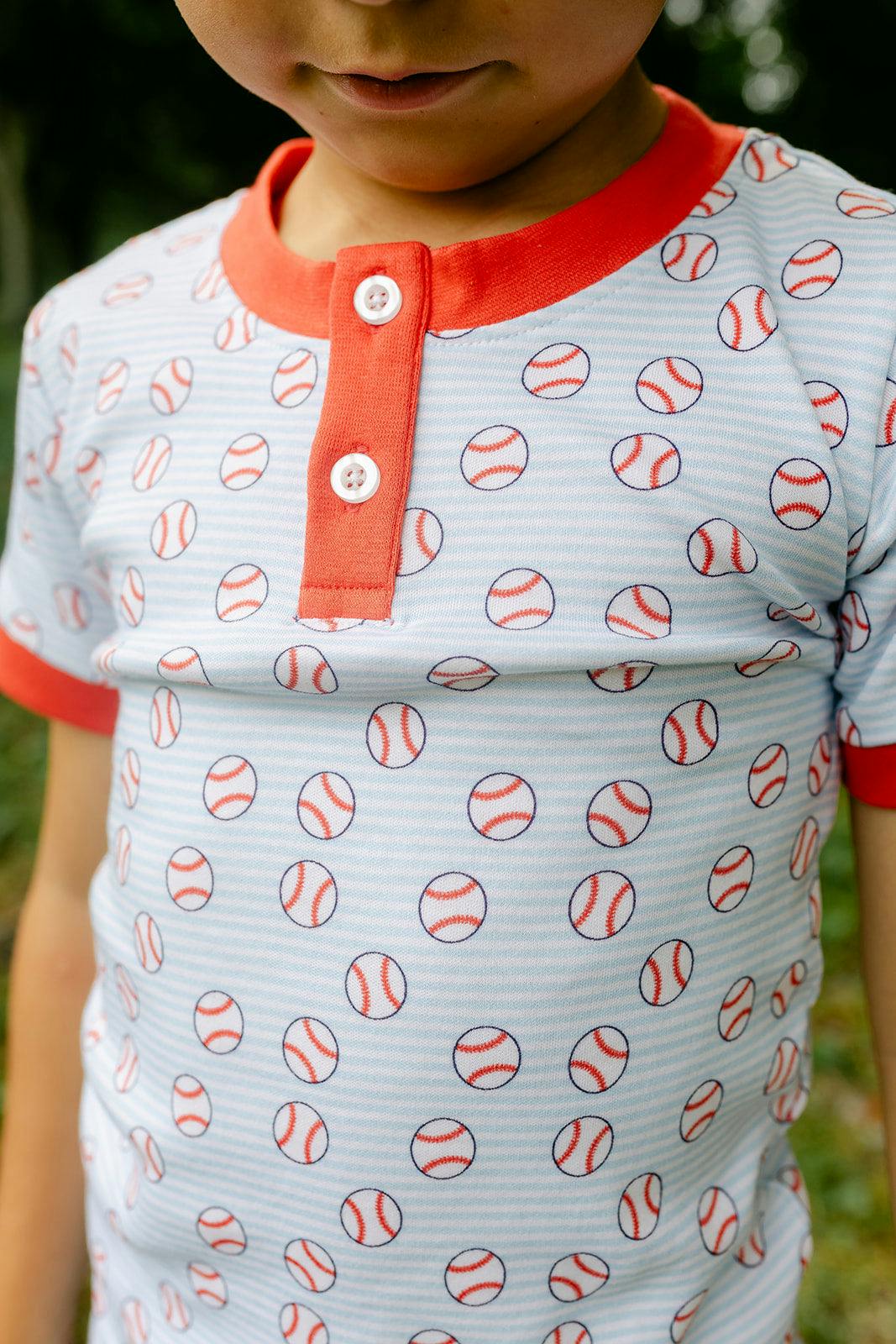Frankie PJ Set - Home Run Print