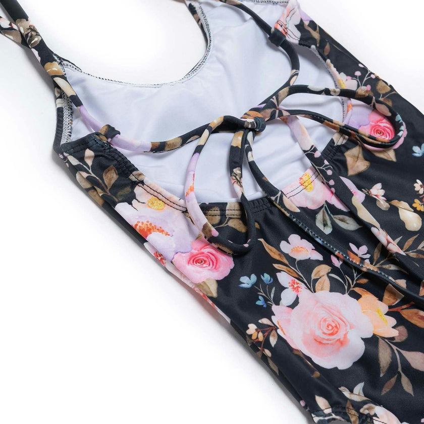 Tie Back One Piece Swimsuit