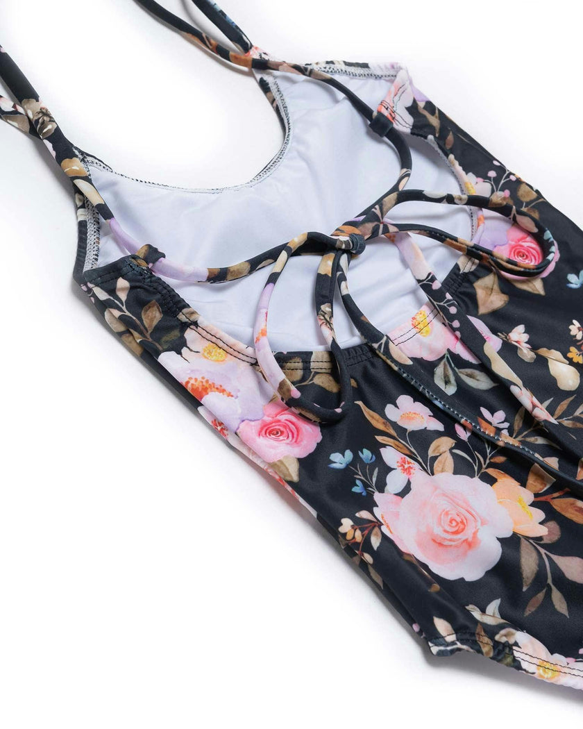 Tie Back One Piece Swimsuit