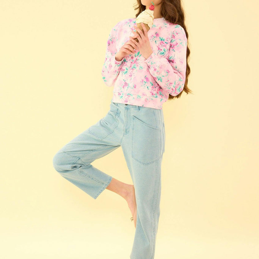 Luca Sweatshirt in Rose Trance