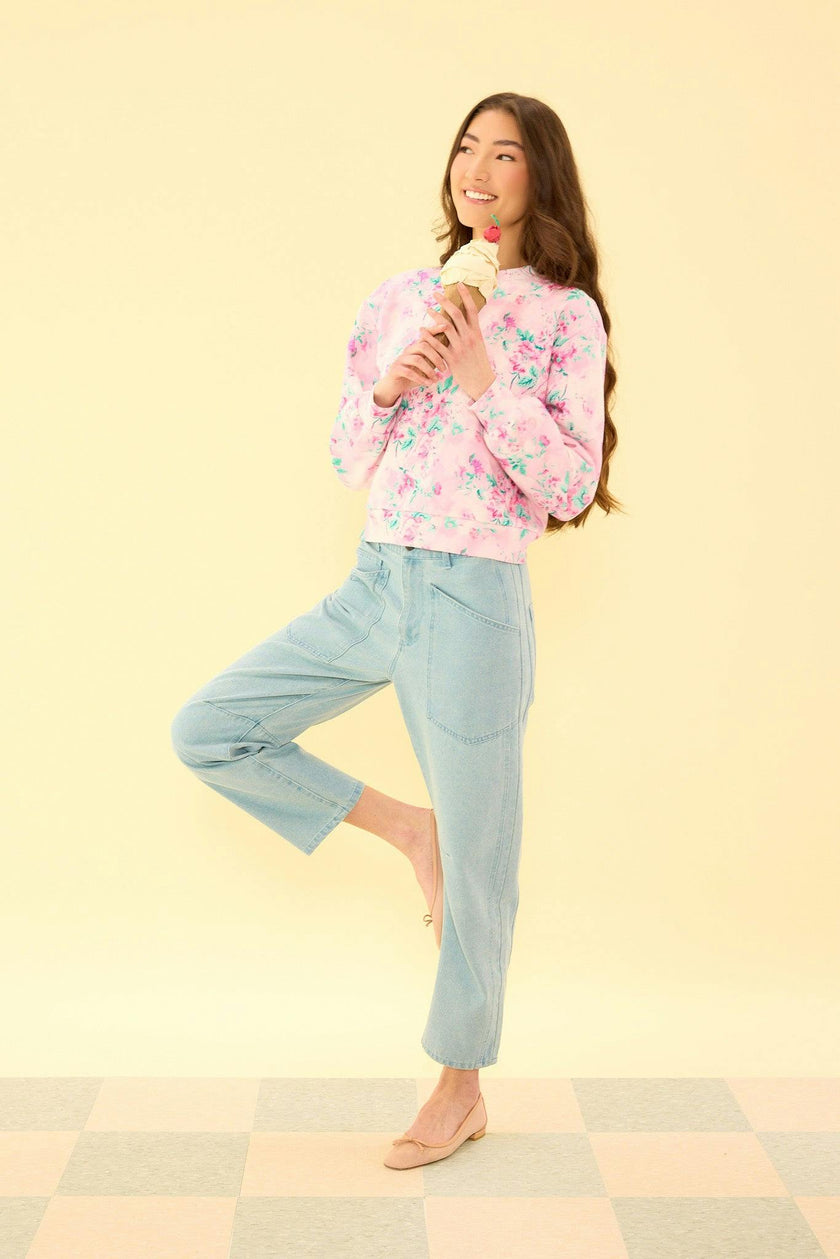 Luca Sweatshirt in Rose Trance