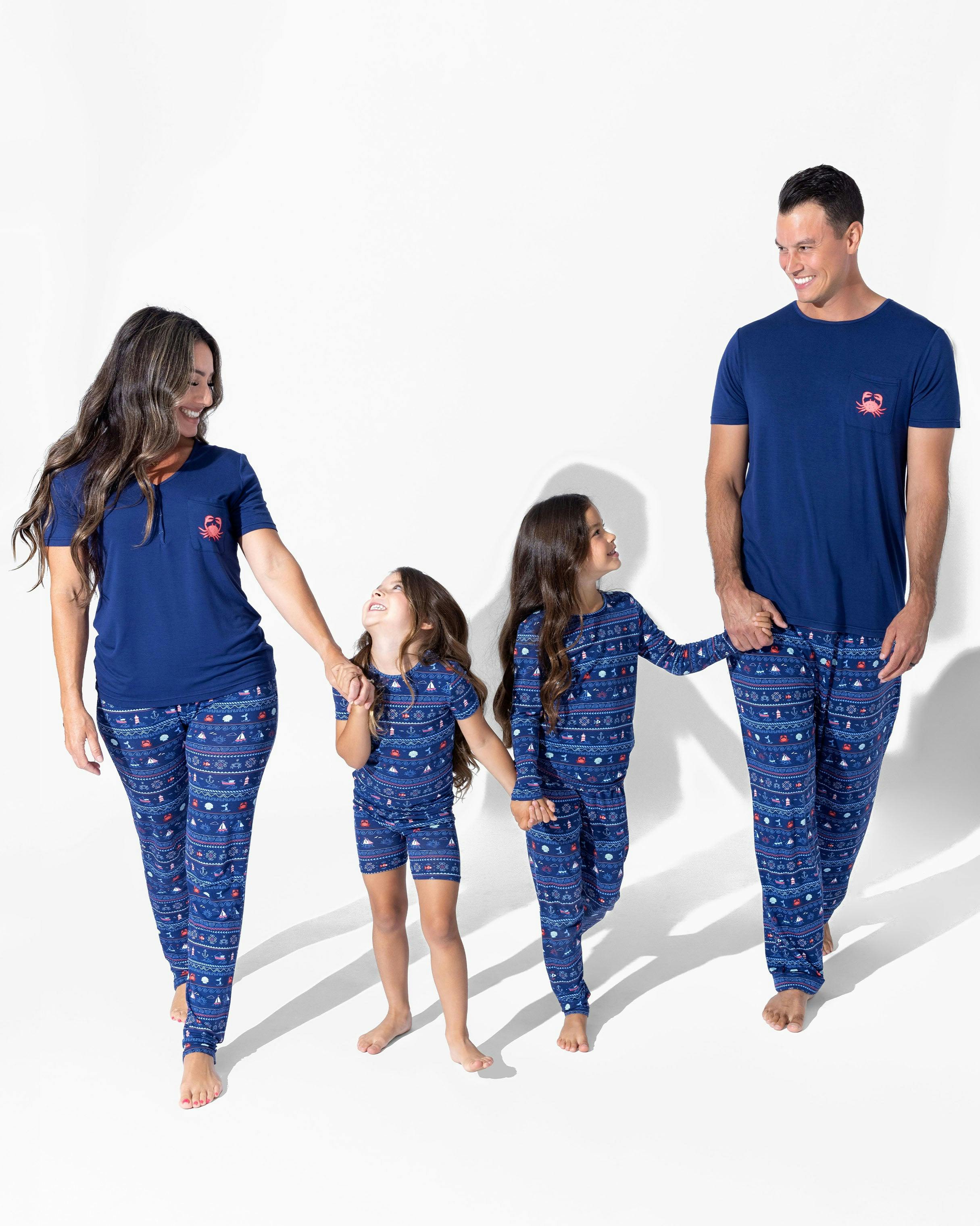 Sail Away Fair Isle Bamboo Kids Pajamas