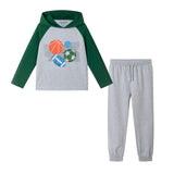 Raglan Tee Hoodie Set | Sports