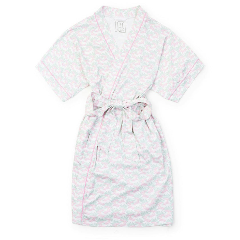 Mamie Women's Short Sleeve Spa Wrap Poolside Palms