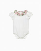 Baby Short-Sleeved Willow Bodysuit in Carline Rose