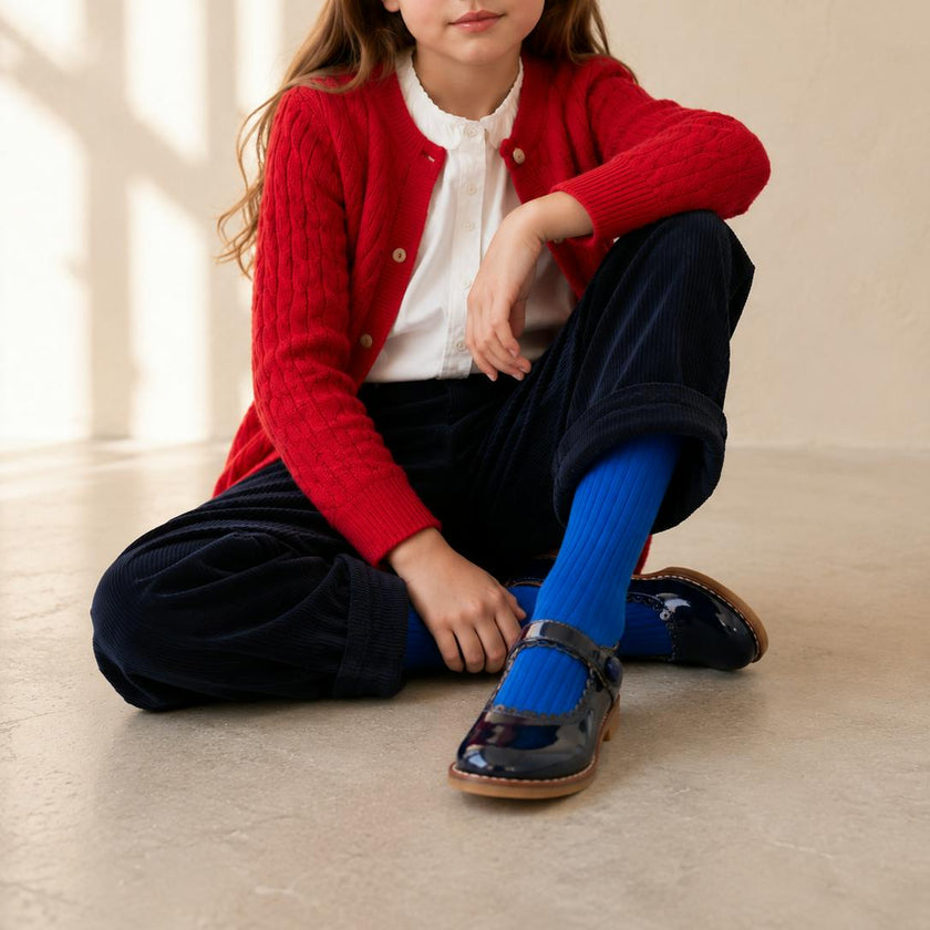 Mary Jane | Navy Blue Patent Leather