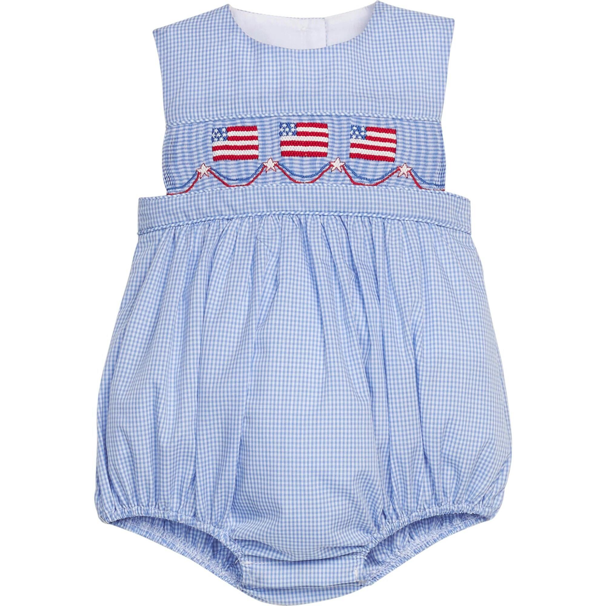 Smocked Apron Bubble - Flags