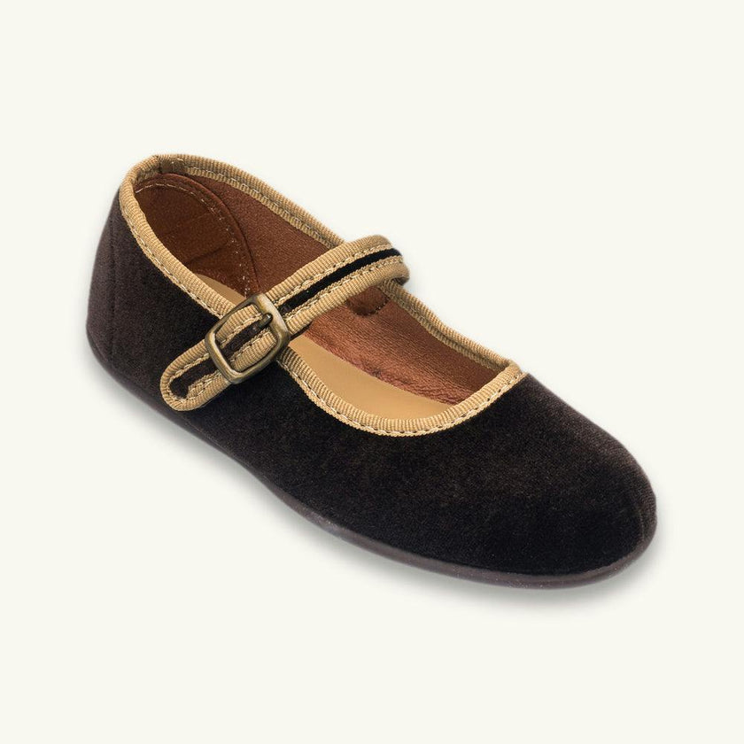Isa Velvet Mary Jane | Brown