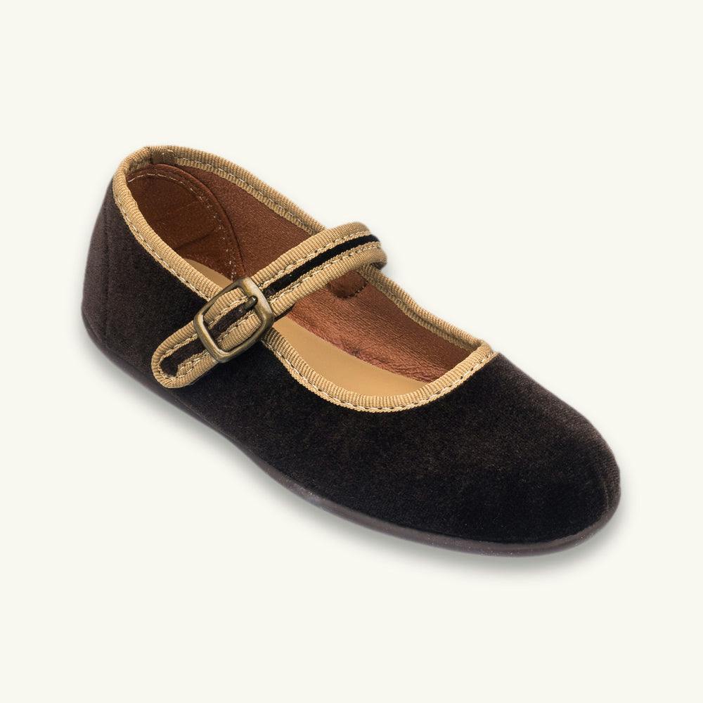 Isa Velvet Mary Jane | Brown