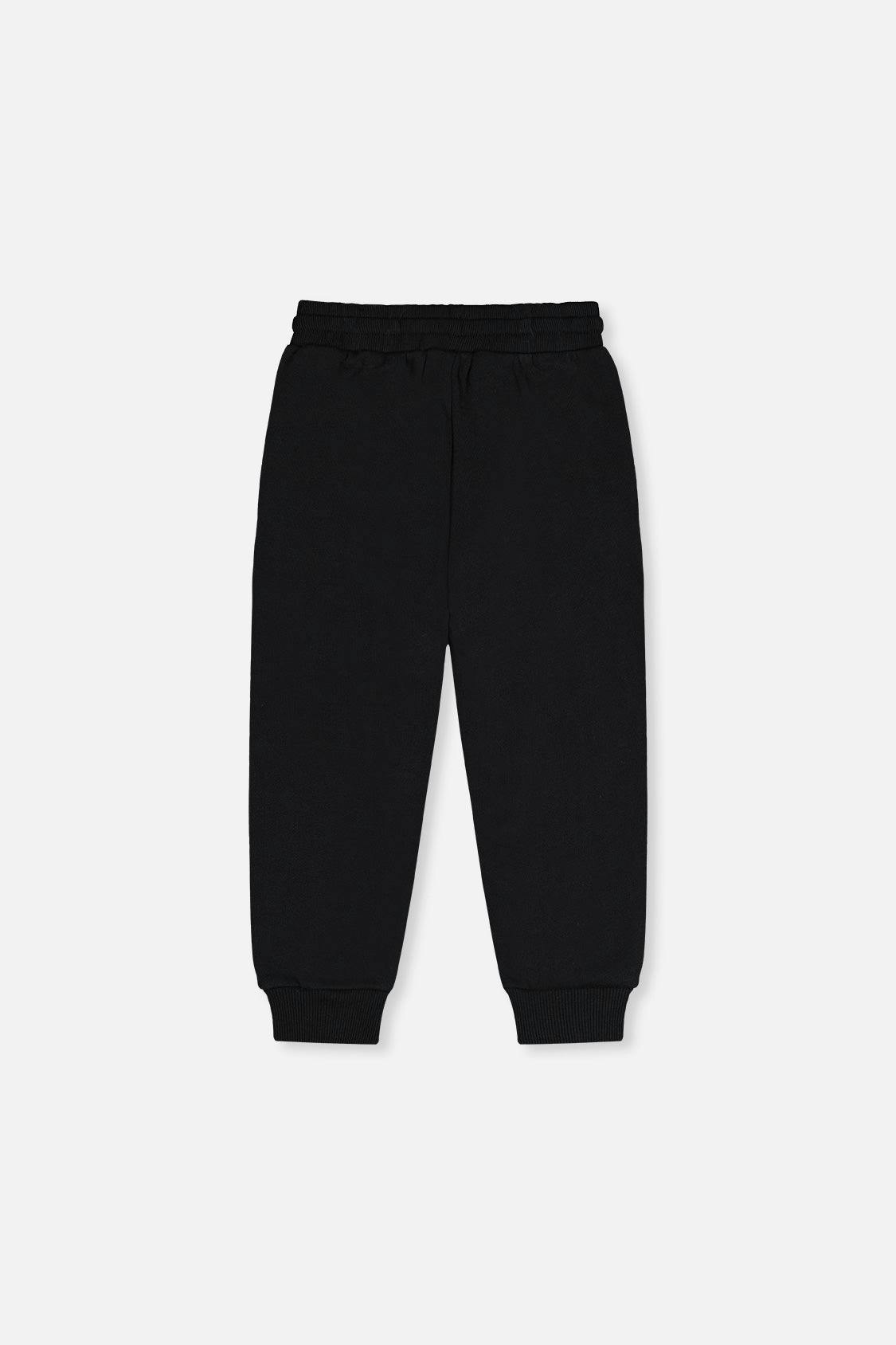 Fleece Sweatpants With Pockets Black