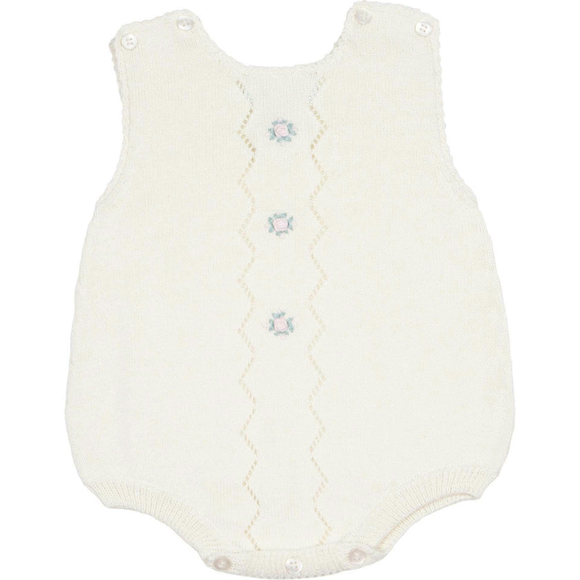 Colette Knit Bubble Romper - Ivory
