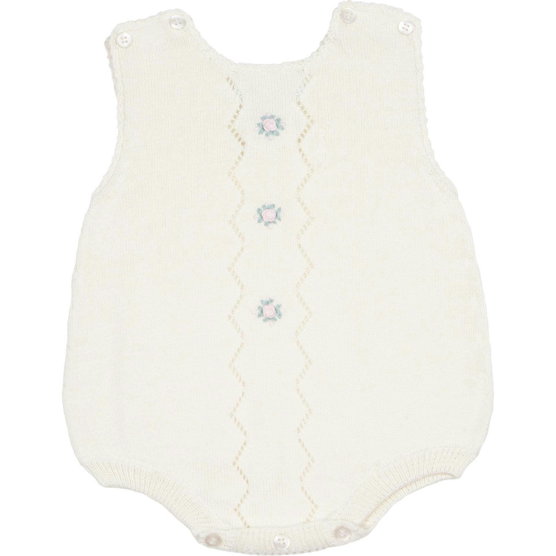 Colette Knit Bubble Romper - Ivory