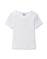 Women's Pointelle T-Shirt in White