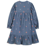 TARTINE ET CHOCOLAT Soft Chambray Floral Midi Dress