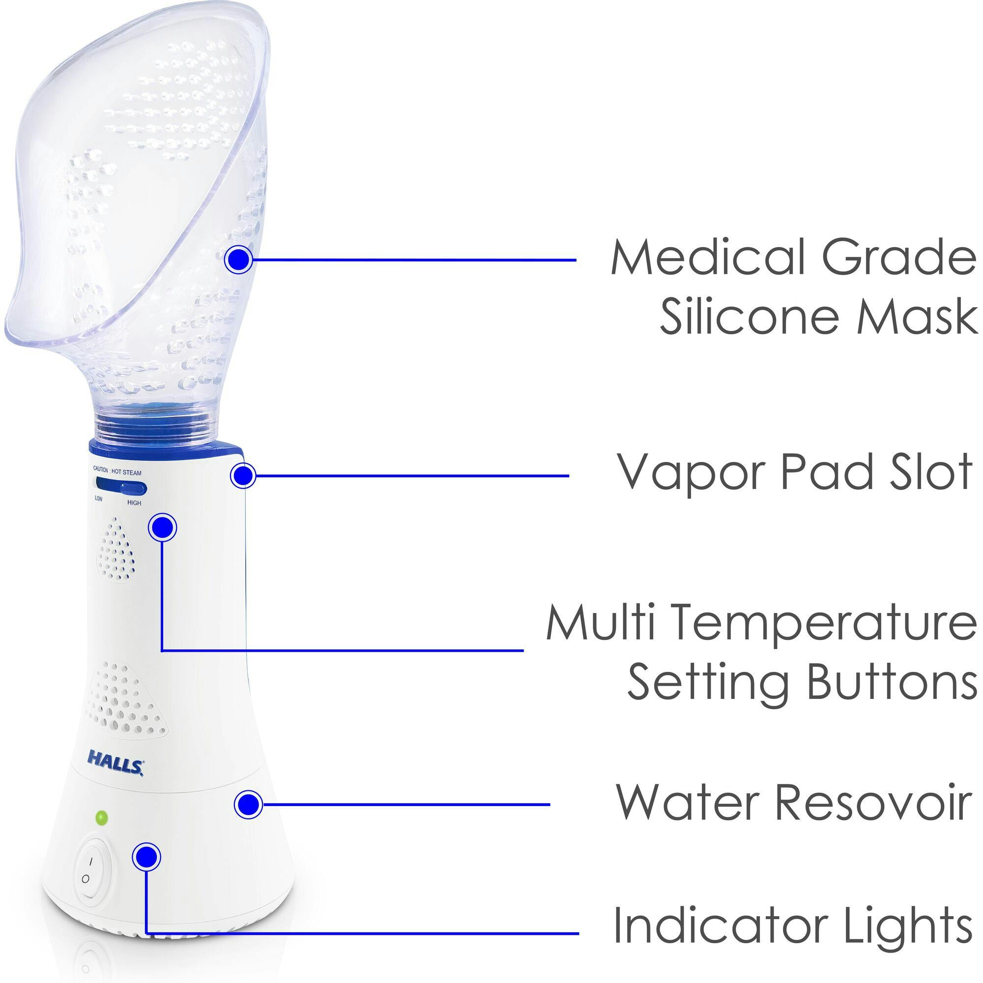 HALLS® Corded Steam Inhaler