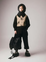 Rosa Top Camel & Black