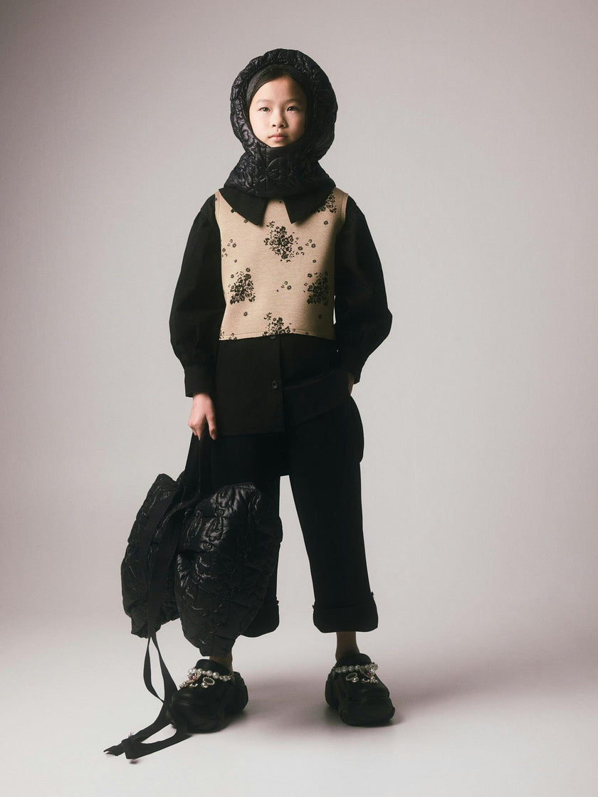 Rosa Top Camel & Black