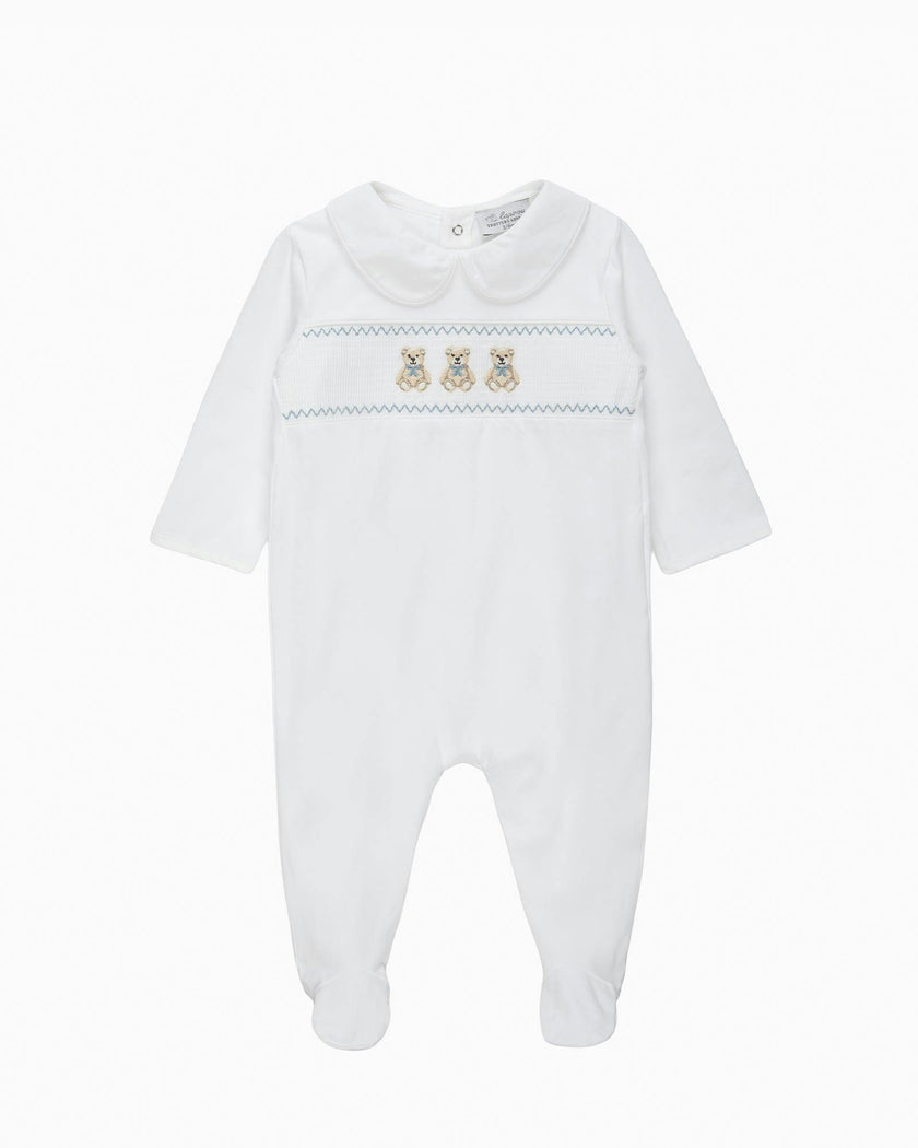 Baby Teddy Smocked Onesie