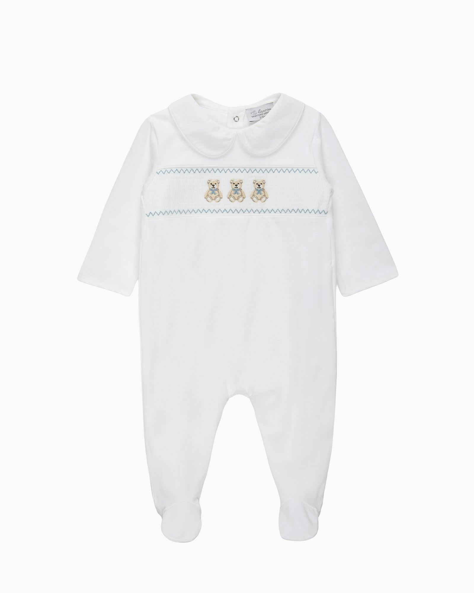 Baby Teddy Smocked Onesie