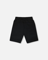 French Terry Shorts With Cross Seams