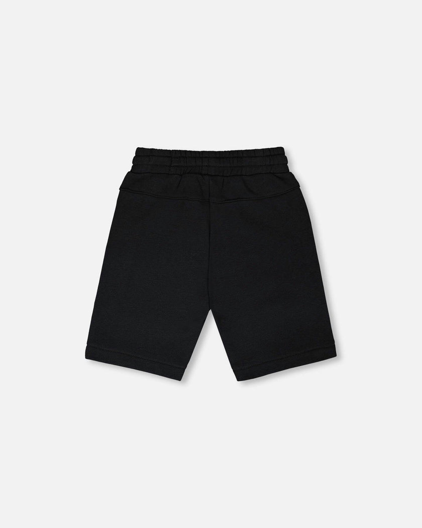 French Terry Shorts With Cross Seams