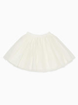 Ivory Tulipan Ceremony Girl Tulle Skirt