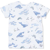 Watercolor Blue Whales - Loungewear Short Set