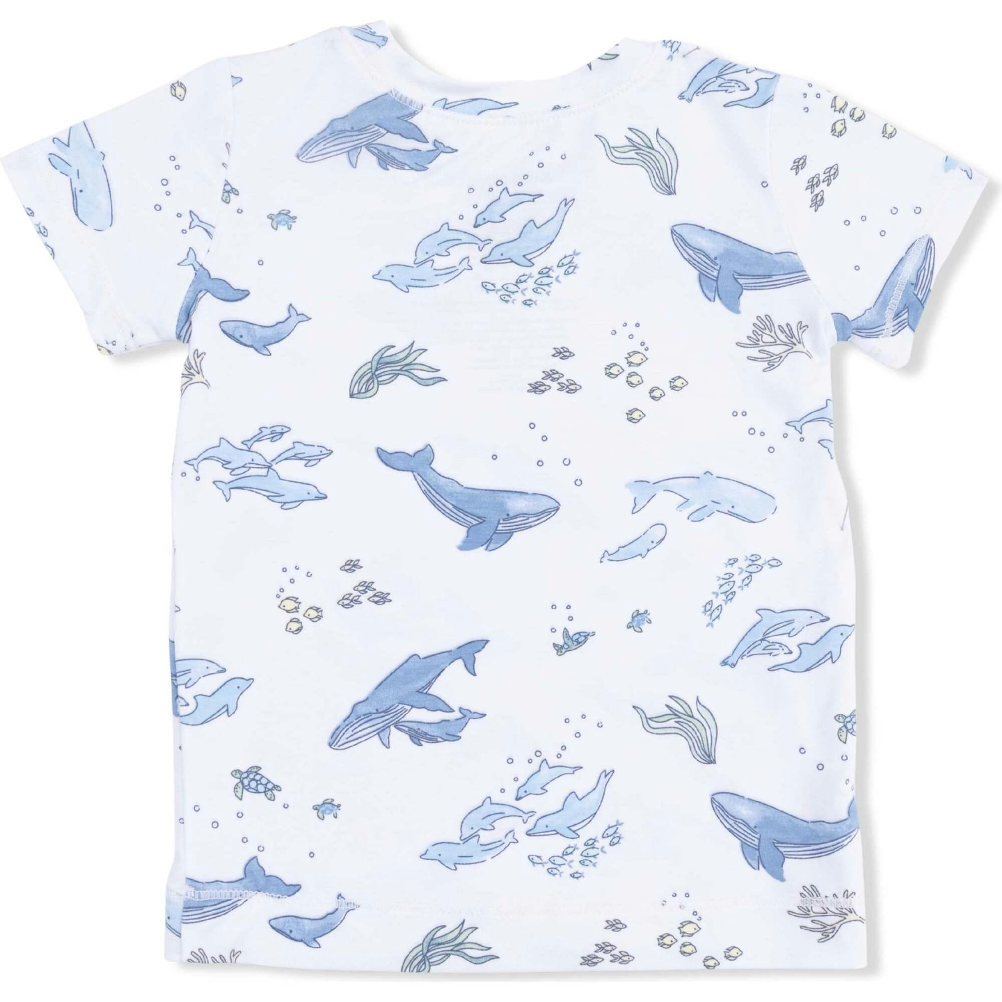 Watercolor Blue Whales - Loungewear Short Set
