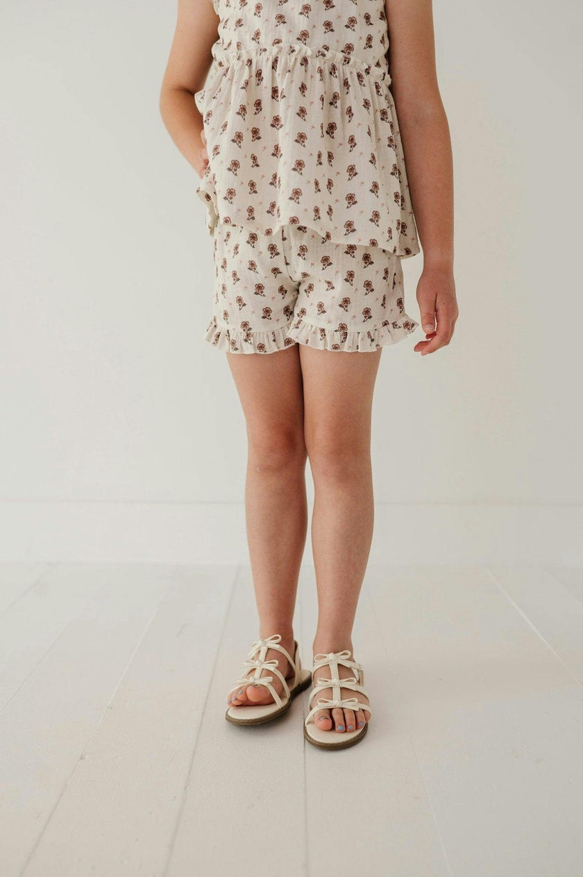 Ruffle Gauze Shorts