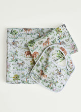 Oh Baby! Shawl Blanket, Bib & Burp Set - Hunter Pace