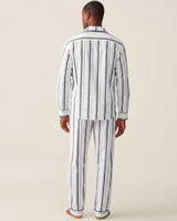 Men's Poplin Pajama Set in Parlor Stripe