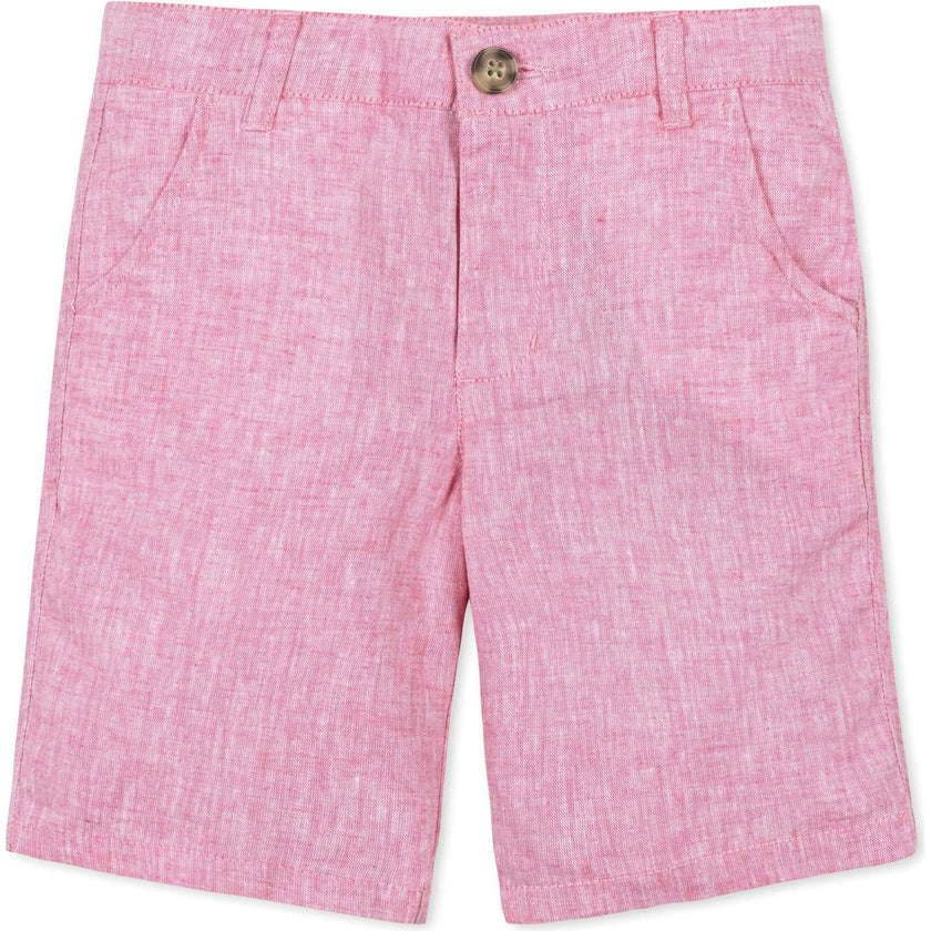 Linen Blend Short, Pink