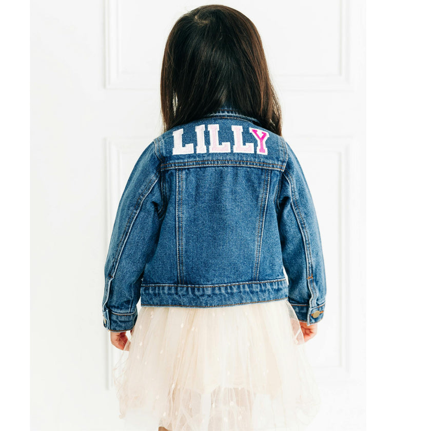 Custom Embroidered Washed Denim Jacket