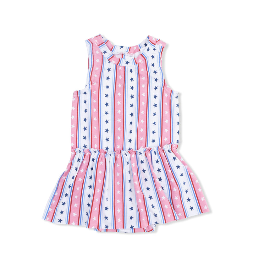 Stars and Stripes - Bodysuit with Skirt