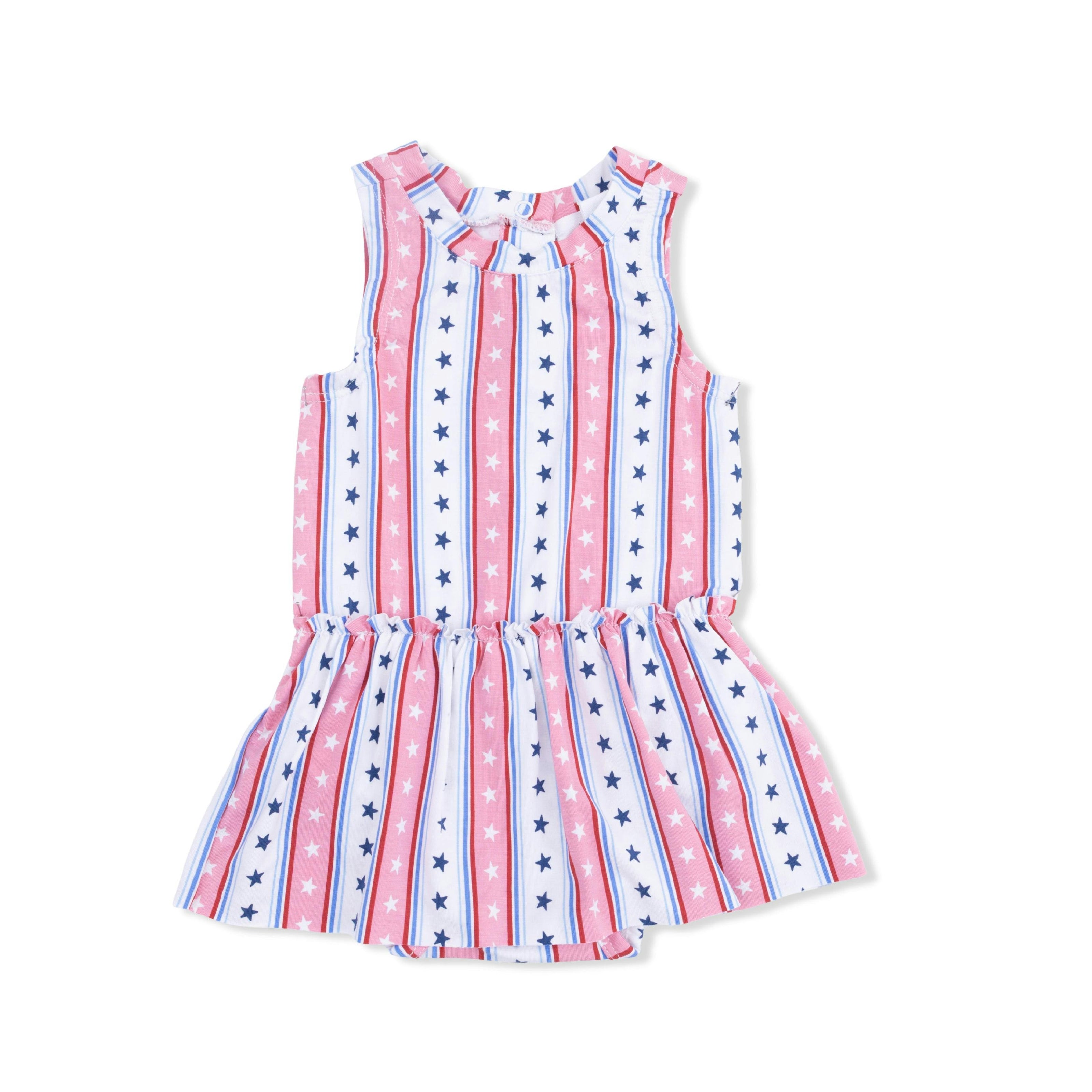 Stars and Stripes - Bodysuit with Skirt