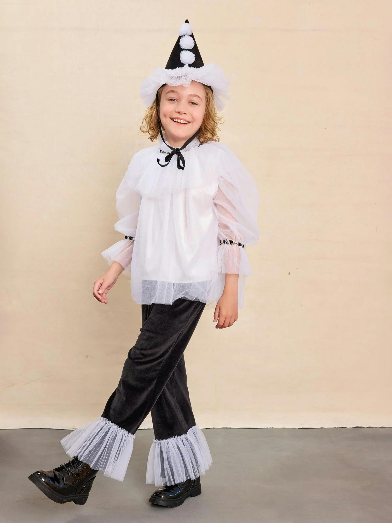 Pierrot Clown Shirt For Kids