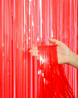 Cherry Red Curtain - set of 2 curtains