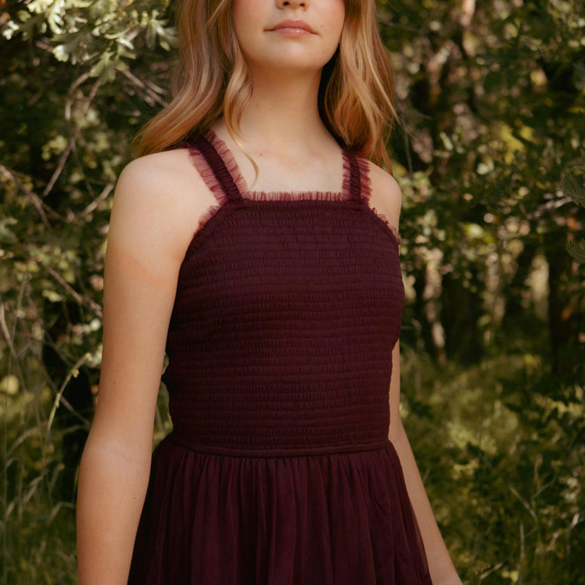 Mini Destiny Dress in Burgundy
